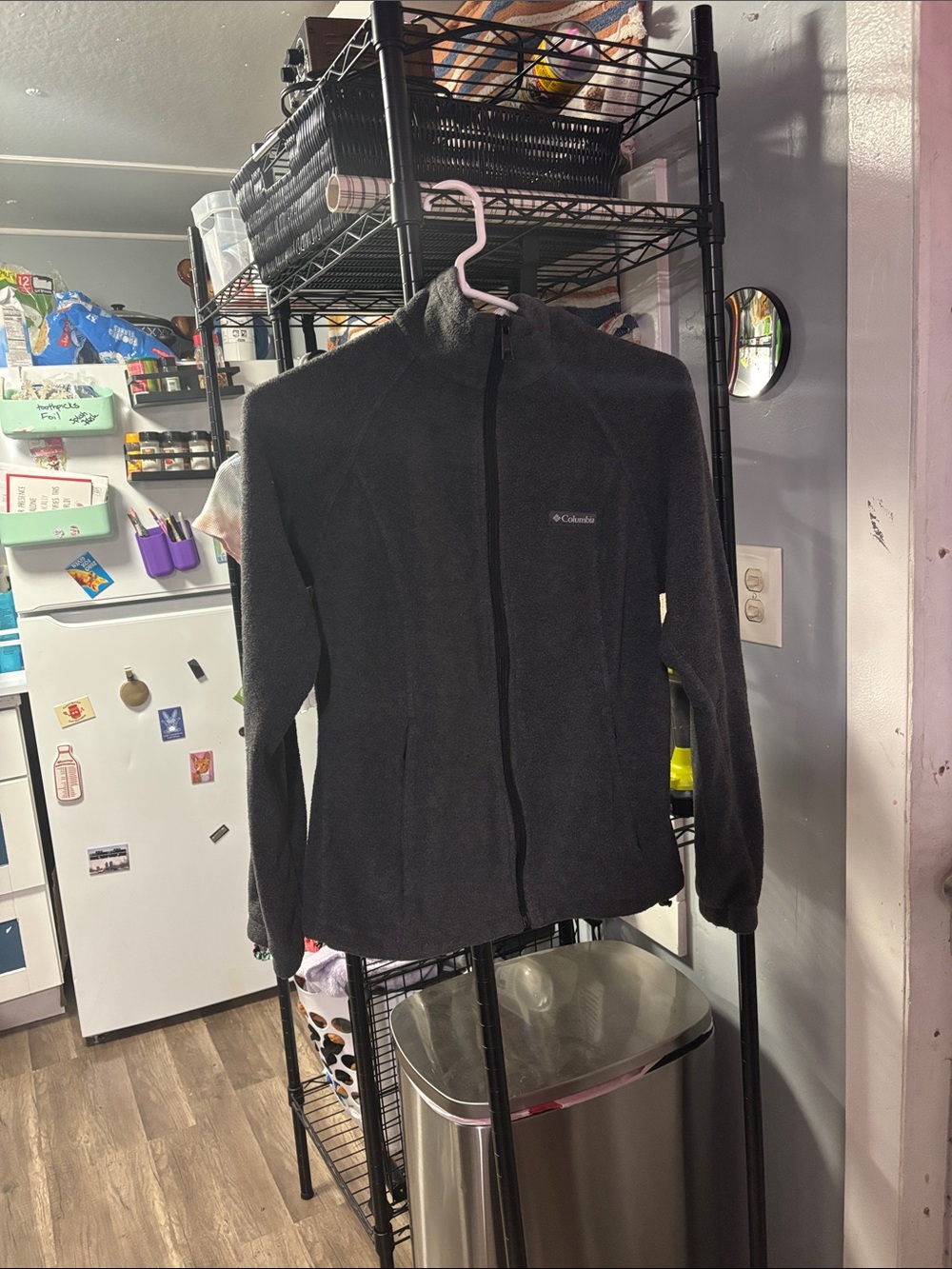 Columbia Charcoal Full-Zip Lightweight Fleece Jacket